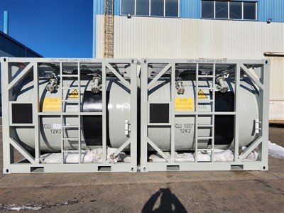 अस्तर के साथ DNV 10 फीट एसिड टैंक